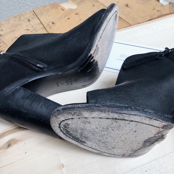 Rag & Bone "Mabel" Peep Toe Mixed Leather Bootie - Picture 7 of 7